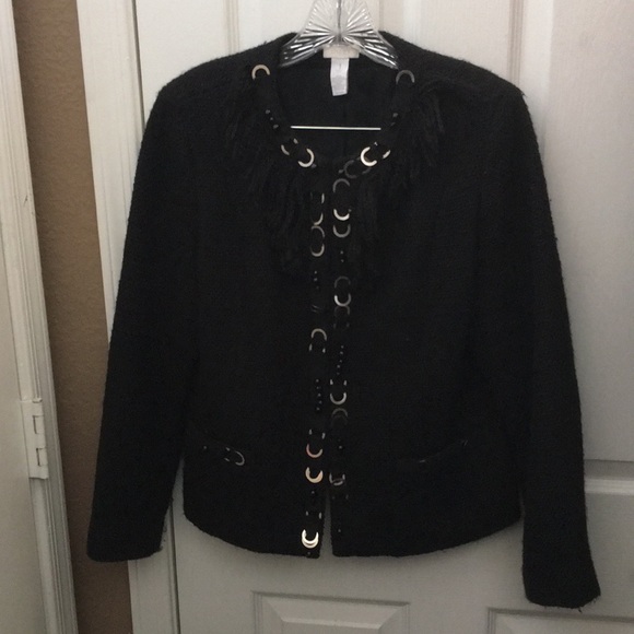 Chico's Jackets & Blazers - FINAL MARKDOWN Ladies’ Chico’s Uniquely Decorated Lined Jacket (1 ≈ M or 8
